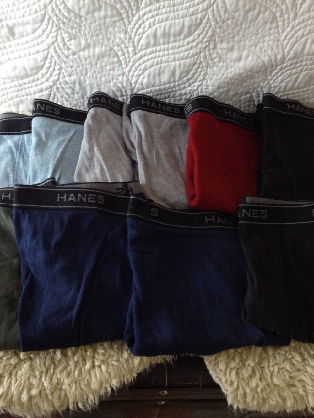 NWOT Comfort Flex L Hanes Boxer Briefs Cotton/Poly Dudecore Tighty Whities MEN - Picture 2 of 5